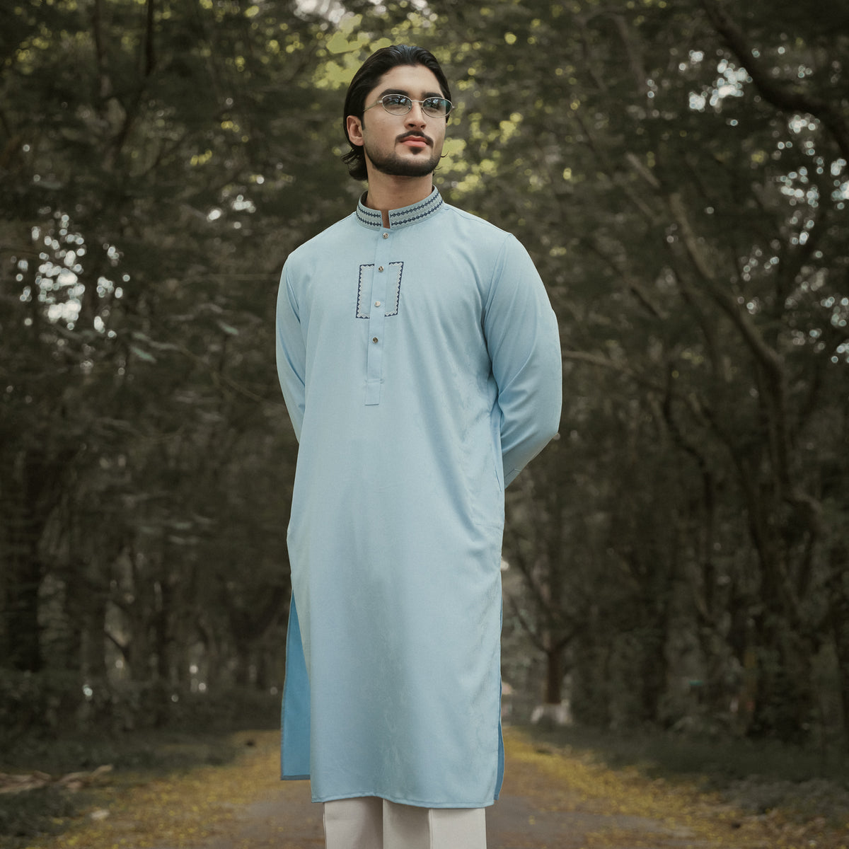 YAMAAN Imperial Panjabi Sky Blue