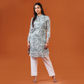 YAMAAN Royal Kurti Soft Sage Green