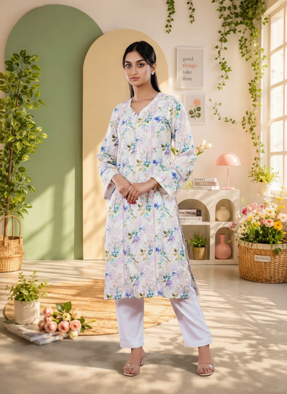 YAMAAN Royal Kurti Multi Color Printed