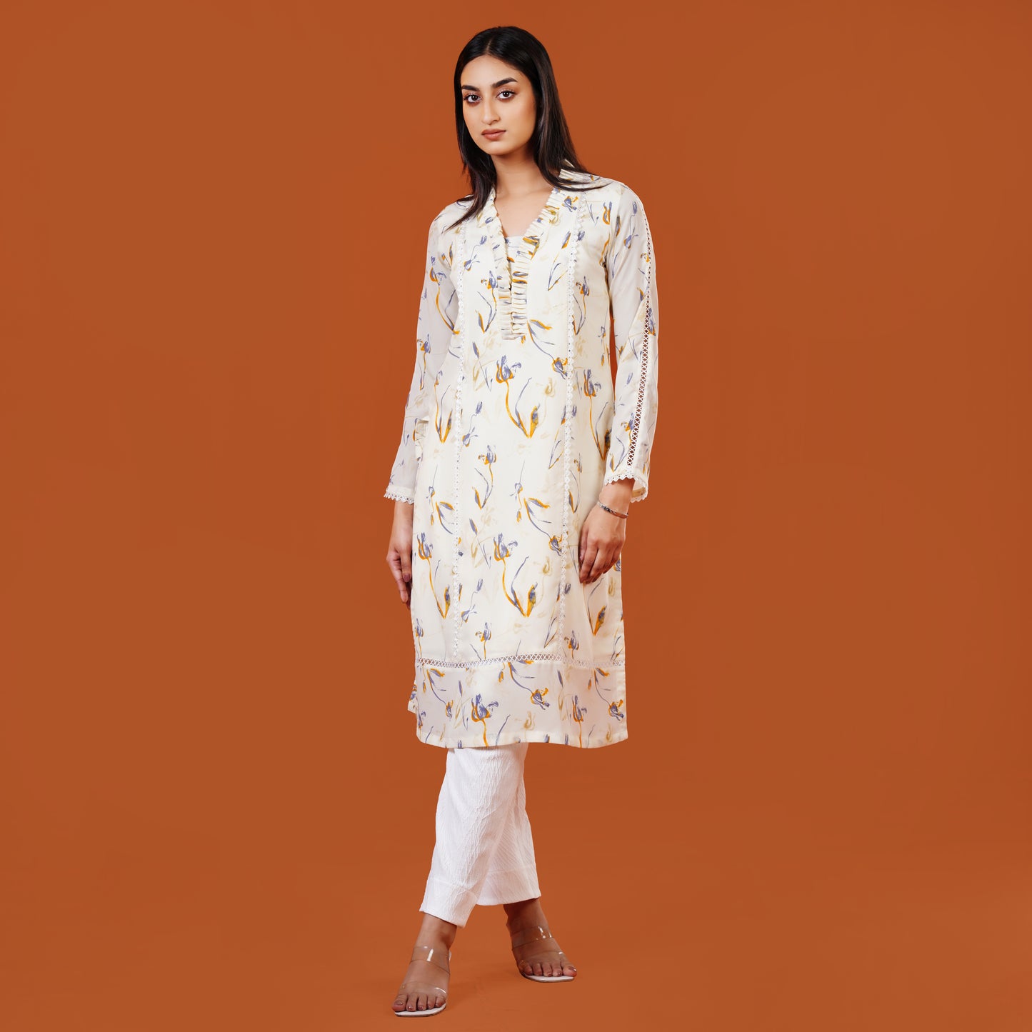 Royal Kurti (Off-White)