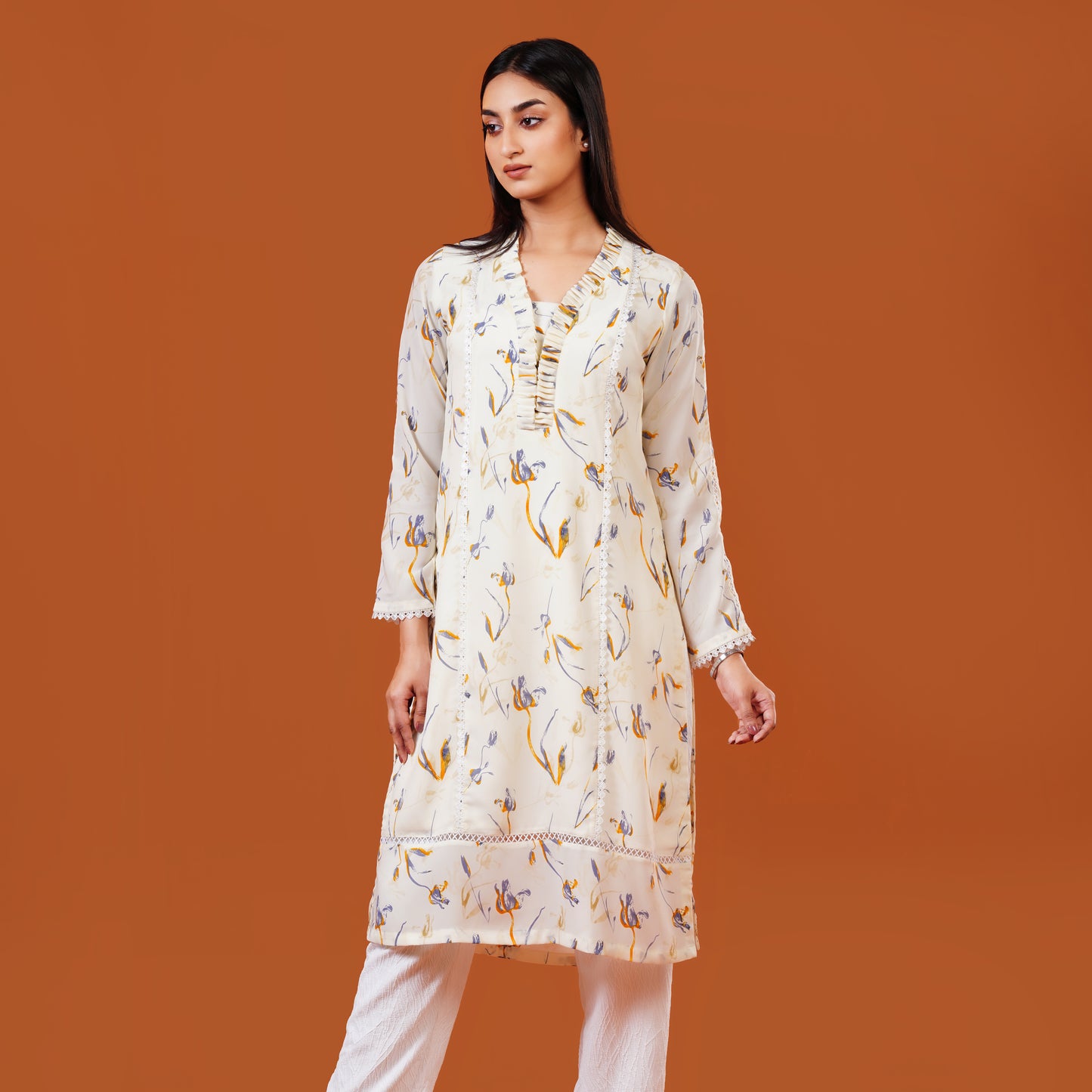 Royal Kurti (Off-White)