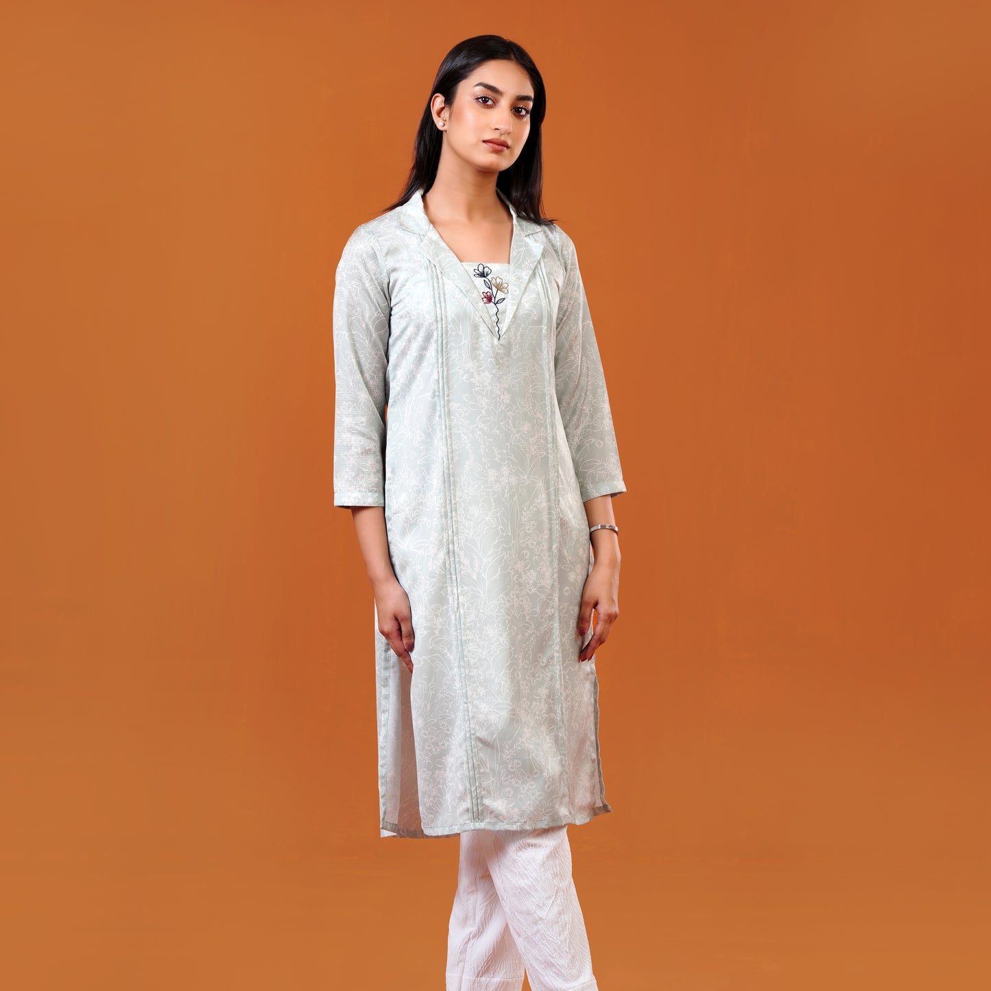 Signature Kurti (Soft Sage Green)