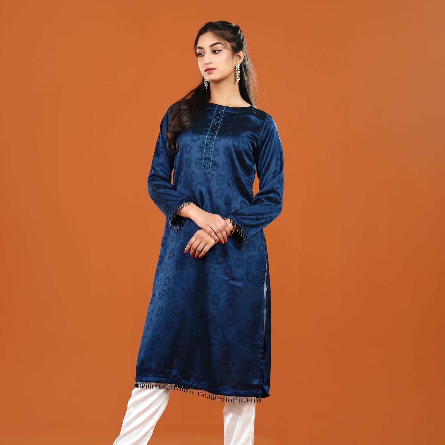 Imperial Kurti (Navy Blue)