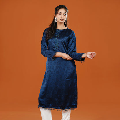 Imperial Kurti (Navy Blue)