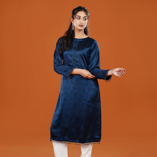 Imperial Kurti (Navy Blue)