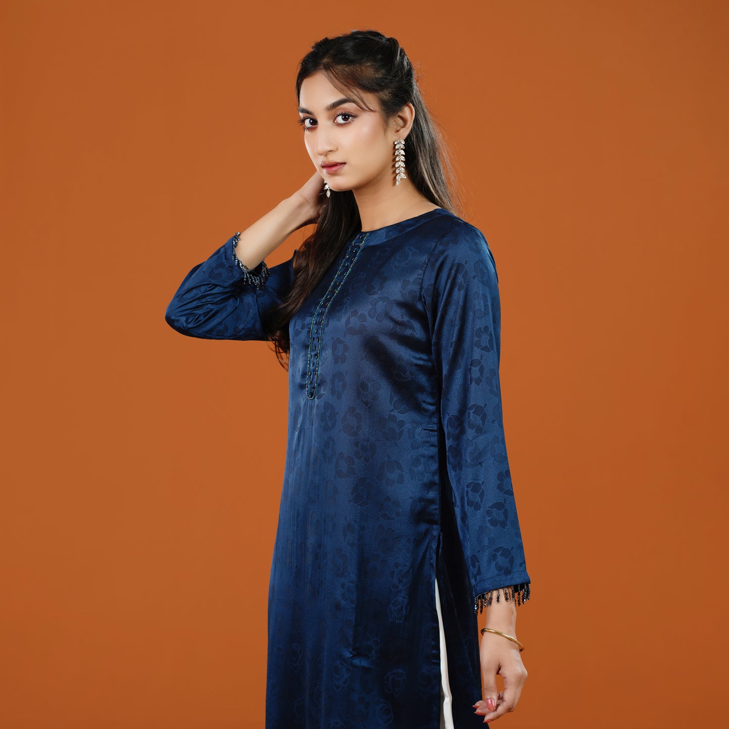 Imperial Kurti (Navy Blue)