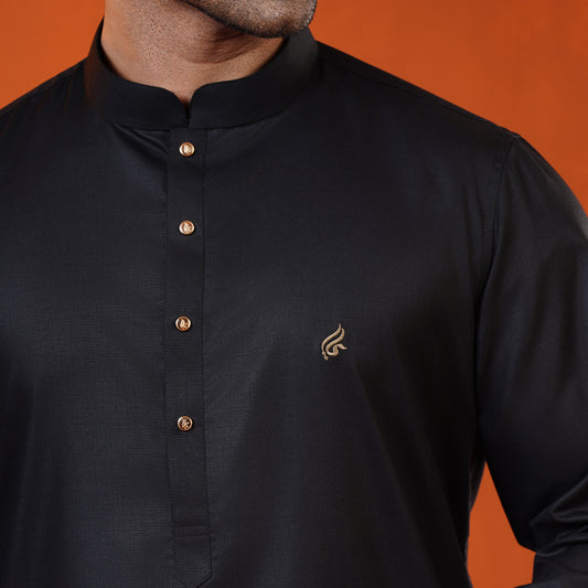 Signature Kabli Panjabi (Black)