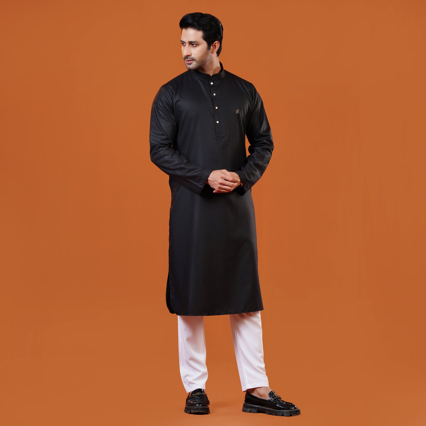 Signature Kabli Panjabi (Black)