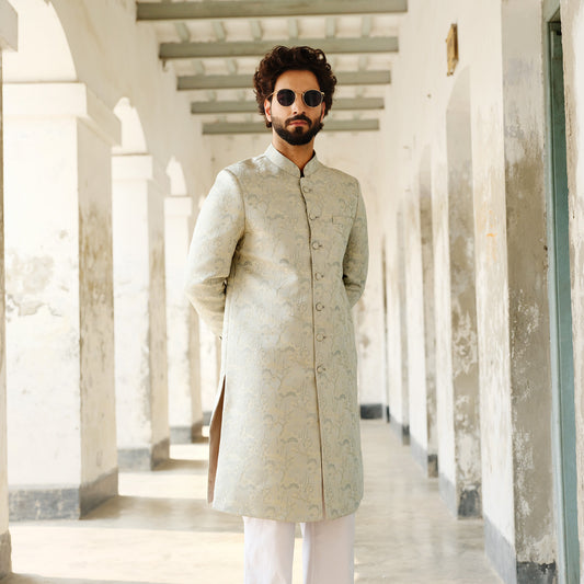 Imperial Sherwani (Sage-Green)