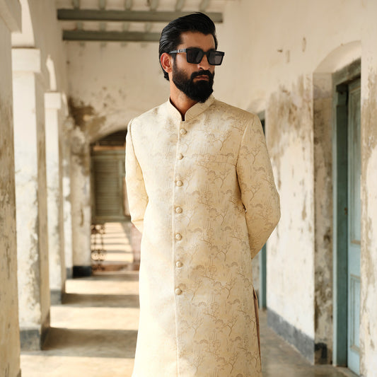 Imperial Sherwani (Off-White)