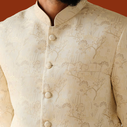 Imperial Sherwani (Off-White)