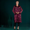 YAMAAN Signature 2 Piece Set Deep Maroon Printed