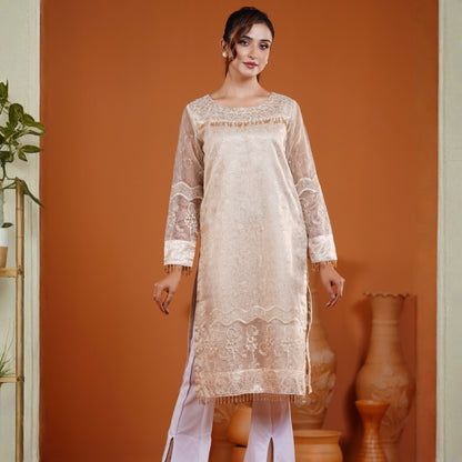 Imperial Kurti (Cream Gold)