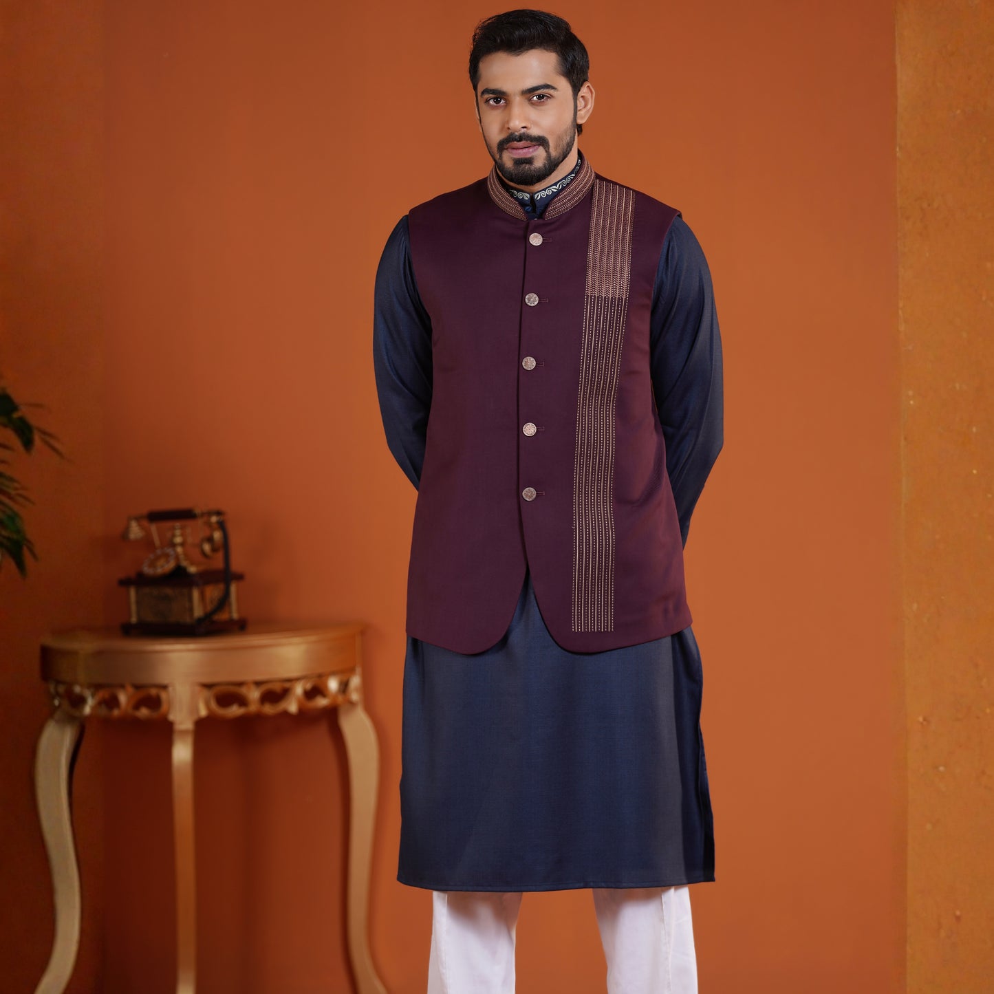 Imperial Waistcoat (Maroon)