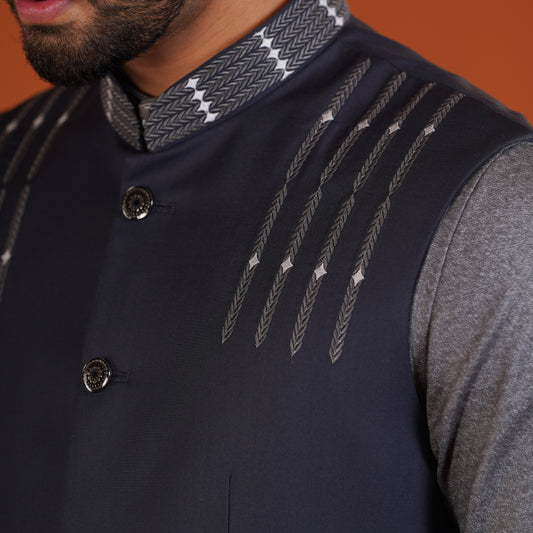 Imperial Waistcoat (Dark Navy Blue)