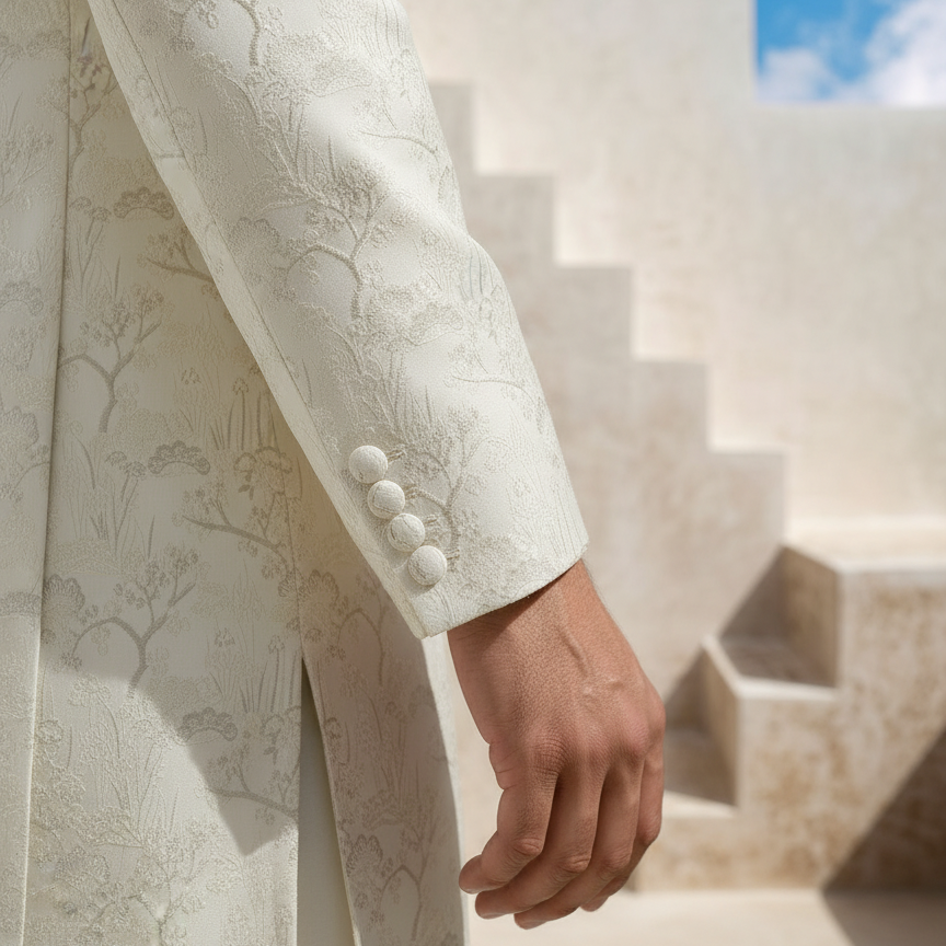 YAMAAN Imperial Off White Sherwani
