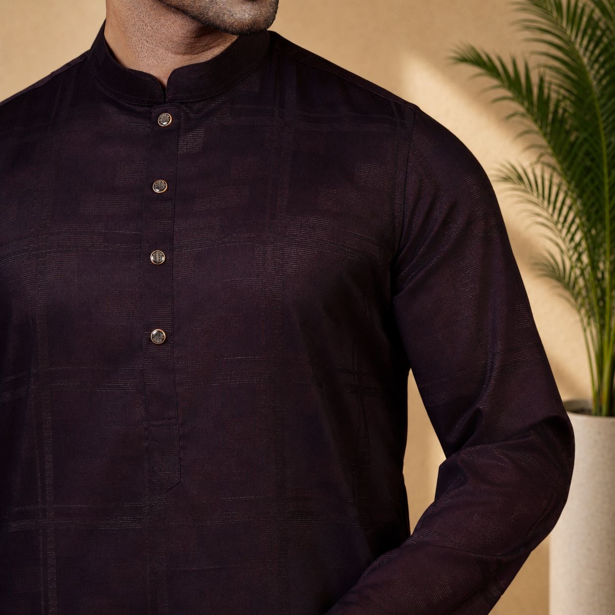 Royal Panjabi (Dark Maroon)