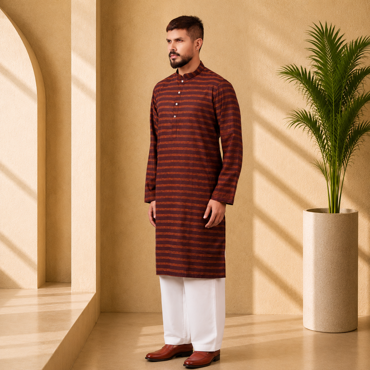 Royal Panjabi (Maroon)