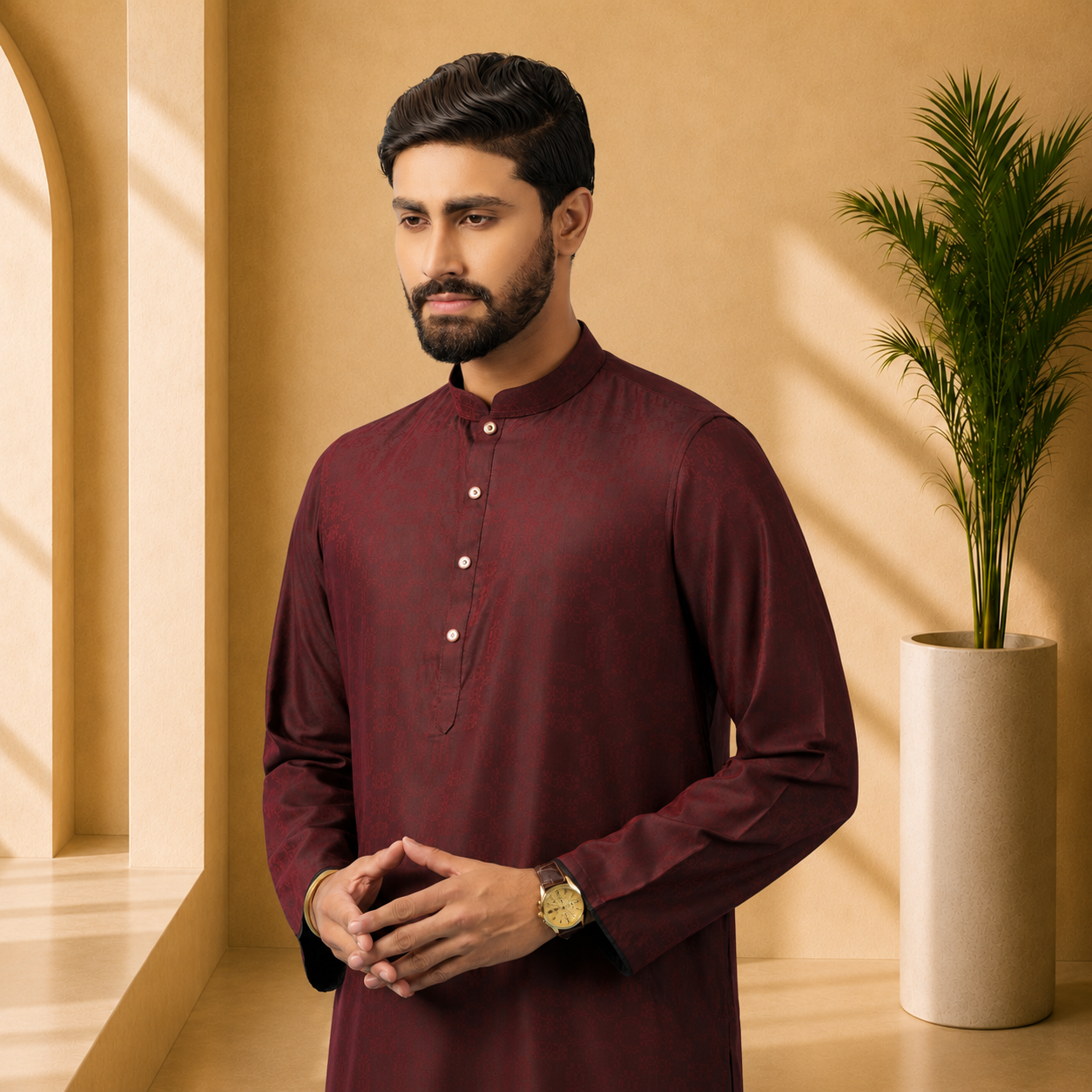 Royal Panjabi (Maroon)