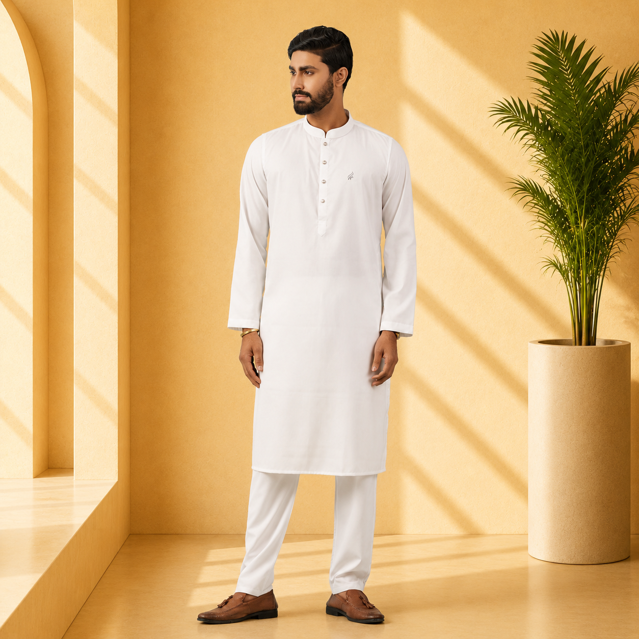 Royal Panjabi (White)