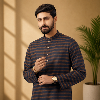 Royal Panjabi (Dark Navy)