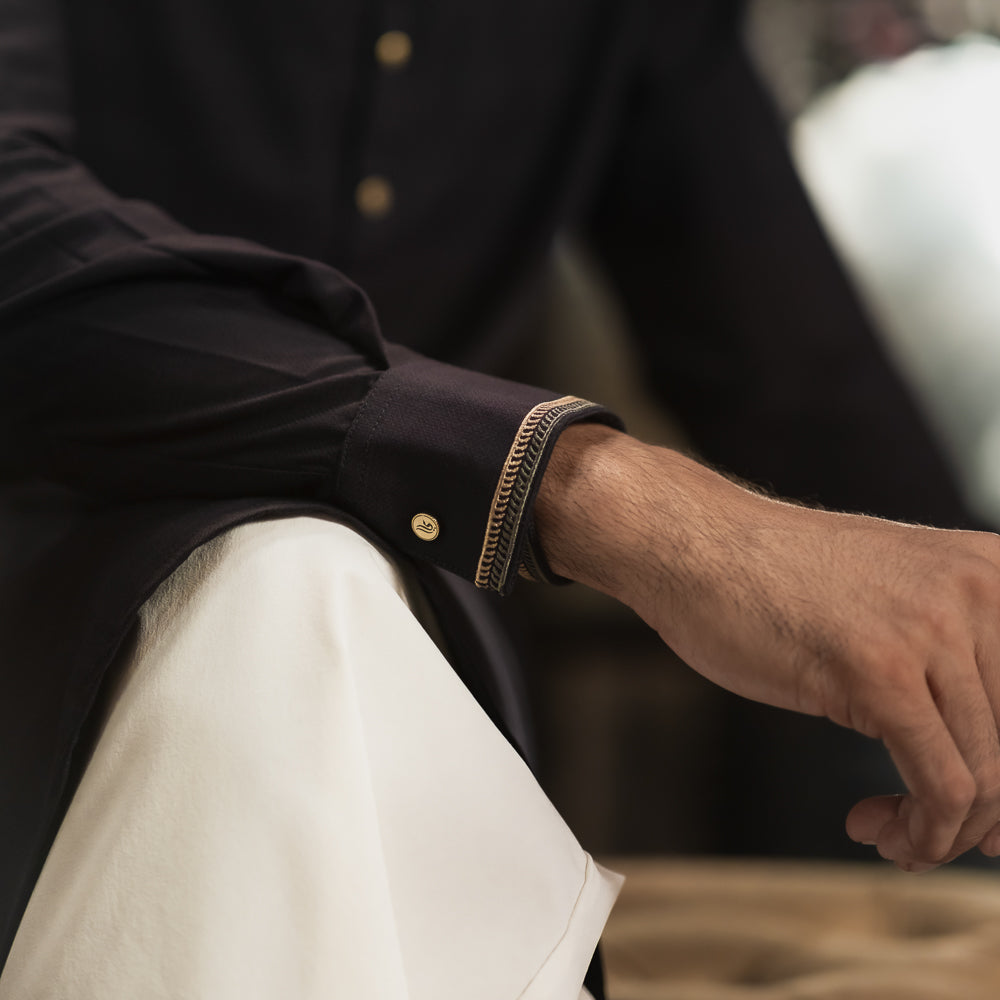YAMAAN Signature Panjabi  Navy