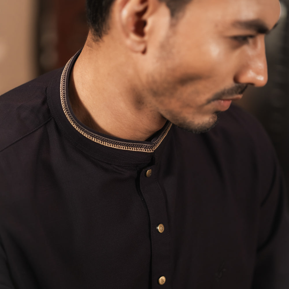 YAMAAN Signature Panjabi  Navy