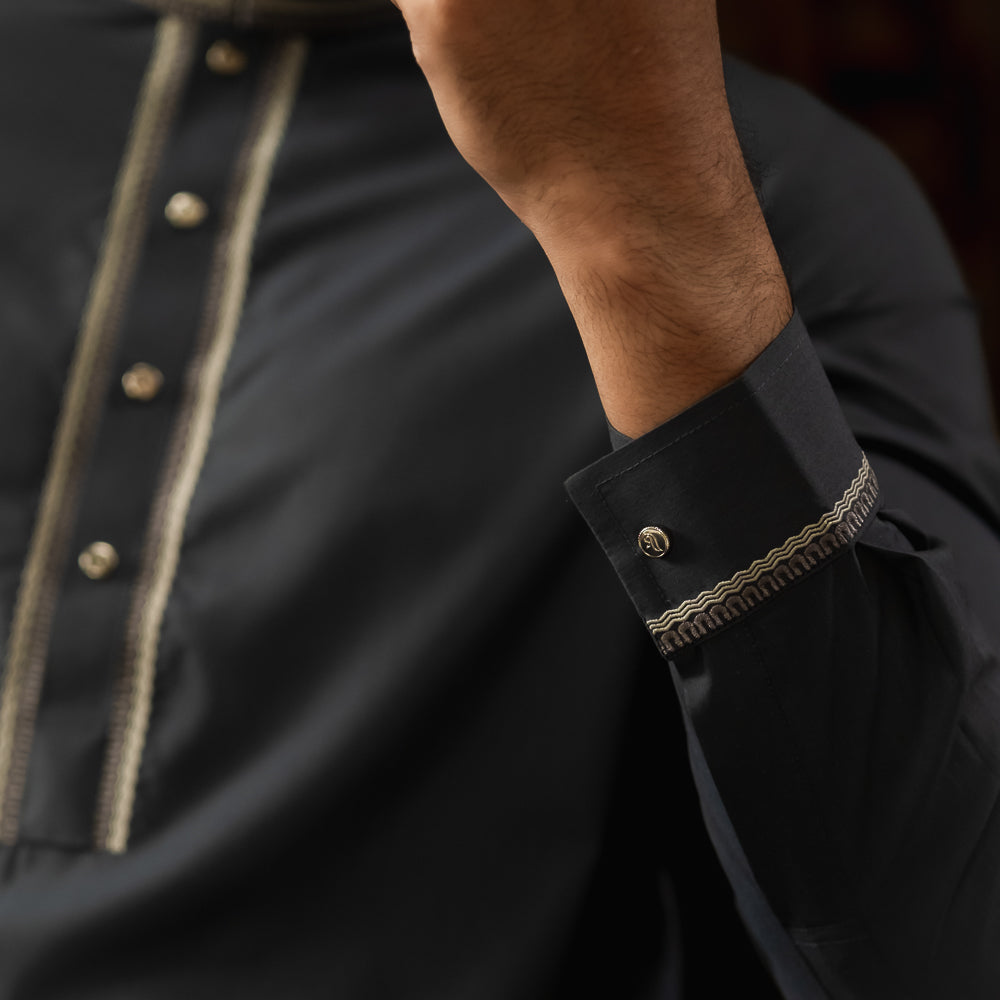 YAMAAN Signature Panjabi  Grey