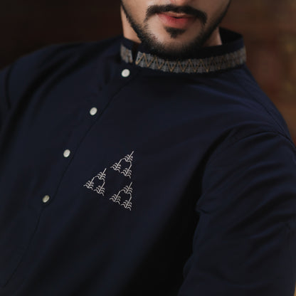 YAMAAN Imperial Panjabi Dark Navy