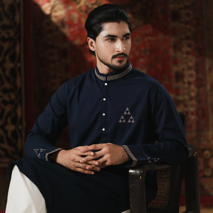 YAMAAN Imperial Panjabi Dark Navy