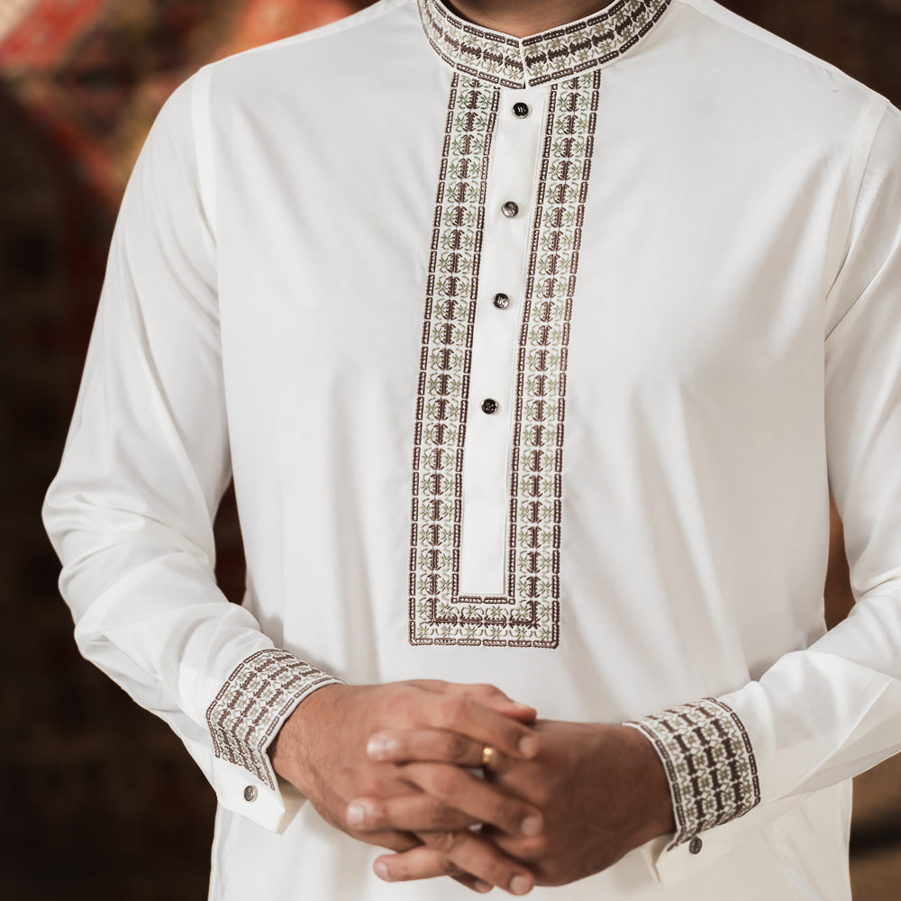YAMAAN Imperial Panjabi Off White
