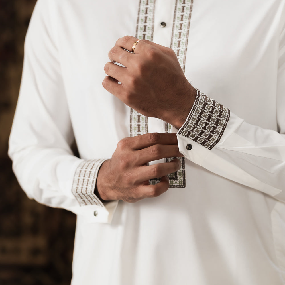 YAMAAN Imperial Panjabi Off White