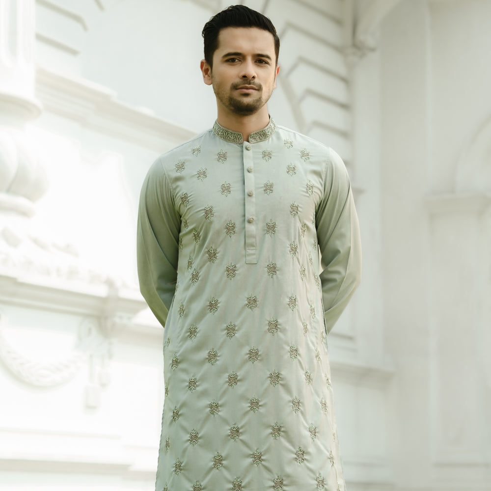YAMAAN Supreme Panjabi Light Teal