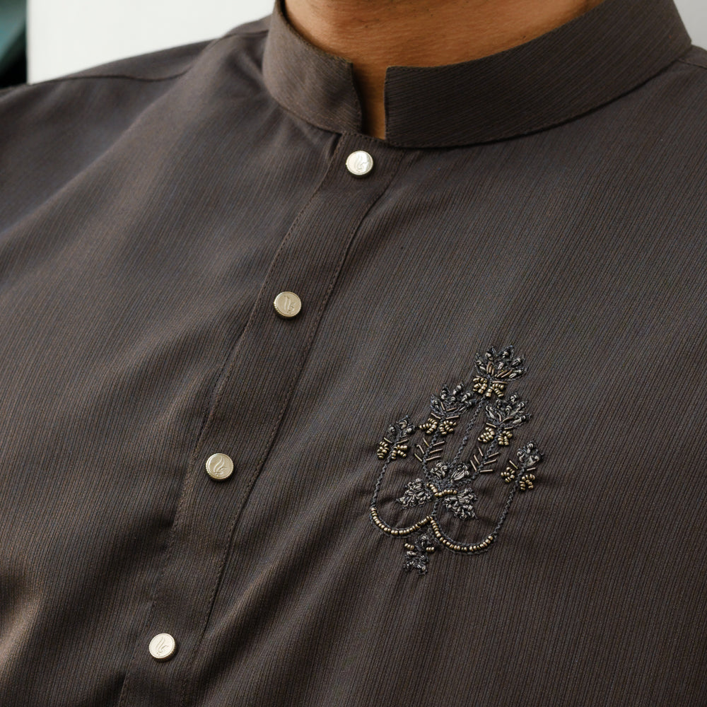 YAMAAN Supreme Panjabi Charcoal Grey