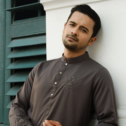 YAMAAN Supreme Panjabi Charcoal Grey