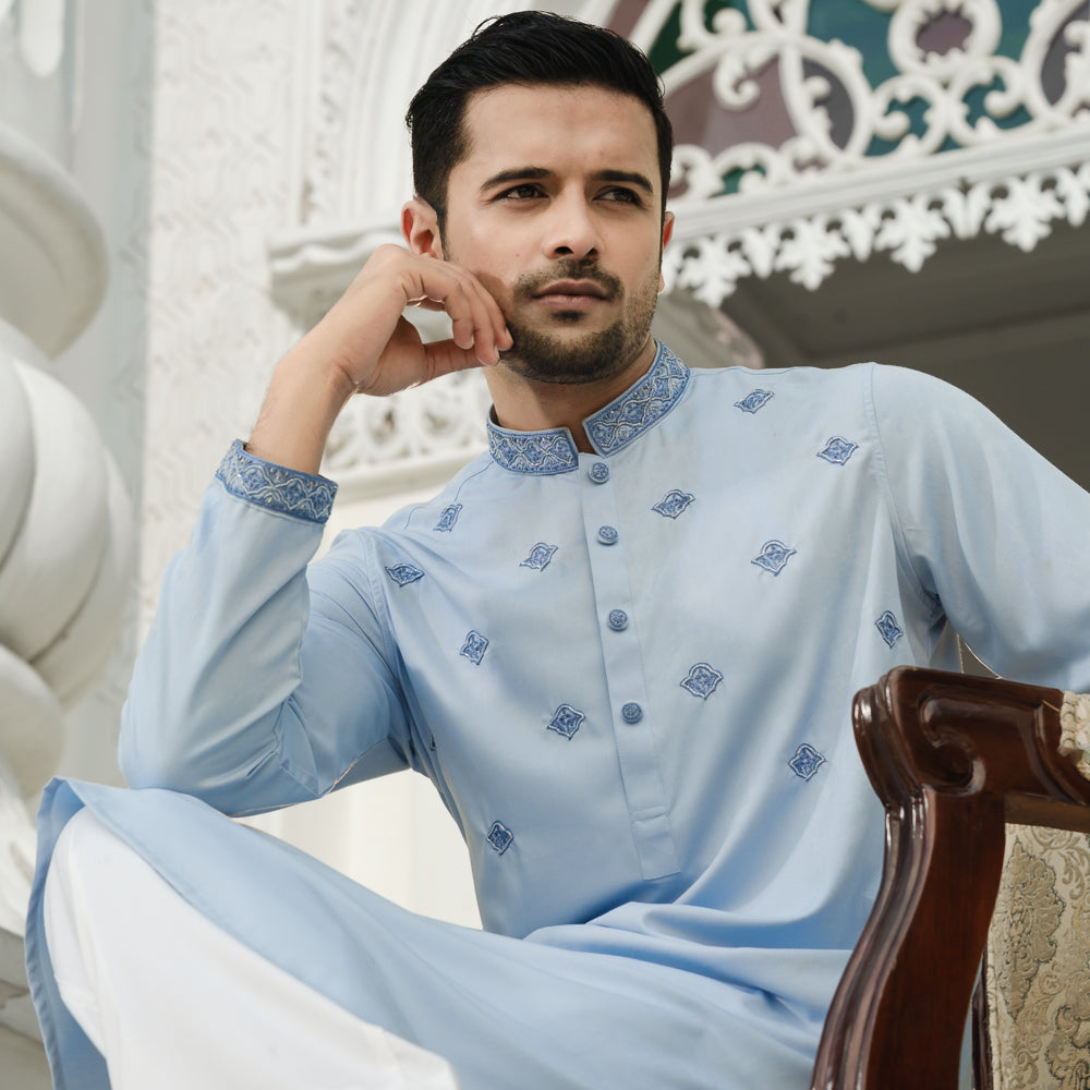 YAMAAN Supreme Panjabi Sky Blue