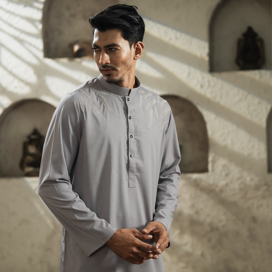 YAMAAN Imperial Panjabi Light Grey