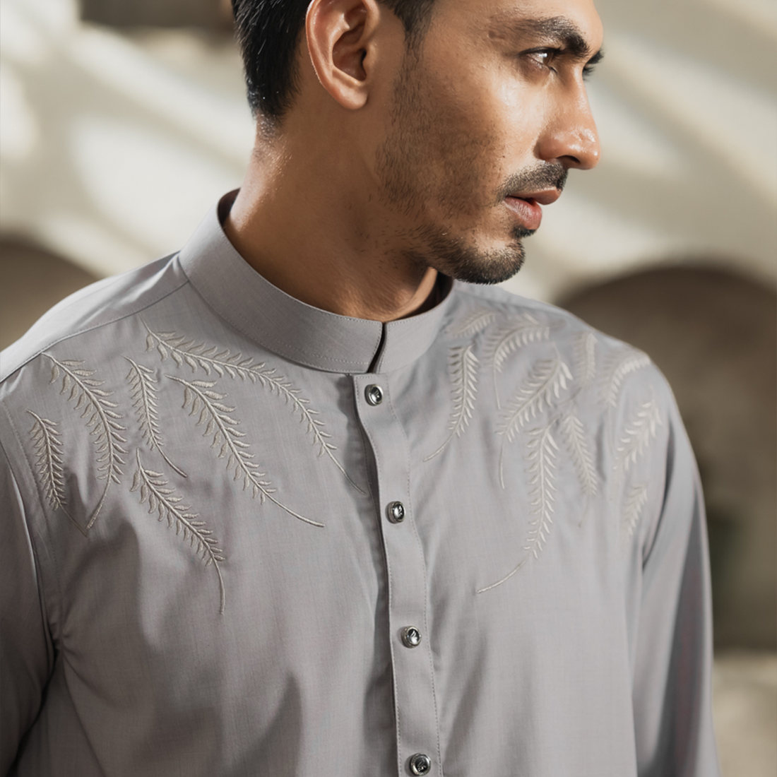 YAMAAN Imperial Panjabi Light Grey