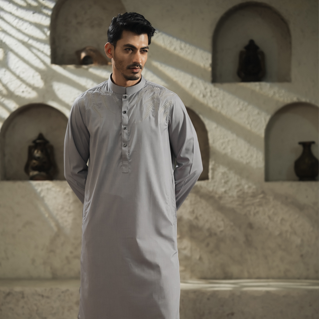 YAMAAN Imperial Panjabi Light Grey