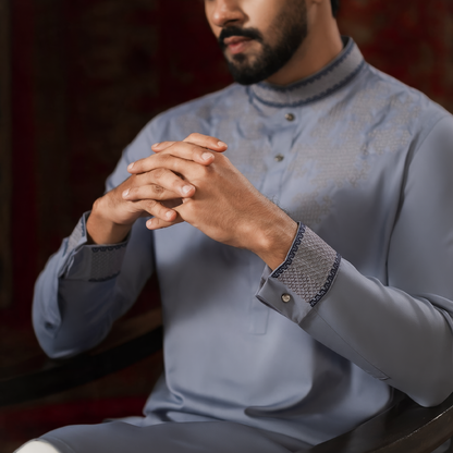 YAMAAN Imperial Panjabi Sky Blue