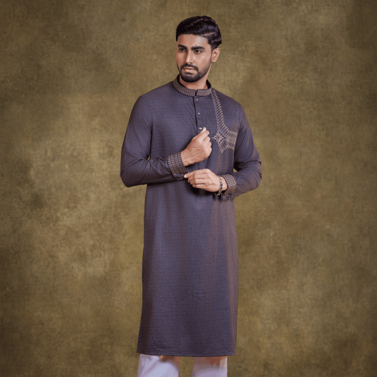 YAMAAN Imperial Panjabi Dark Olive