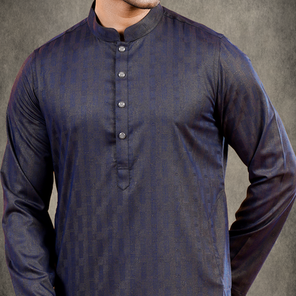 YAMAAN Royal Panjabi Dark Purple