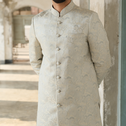 Imperial Sherwani (Sage-Green)