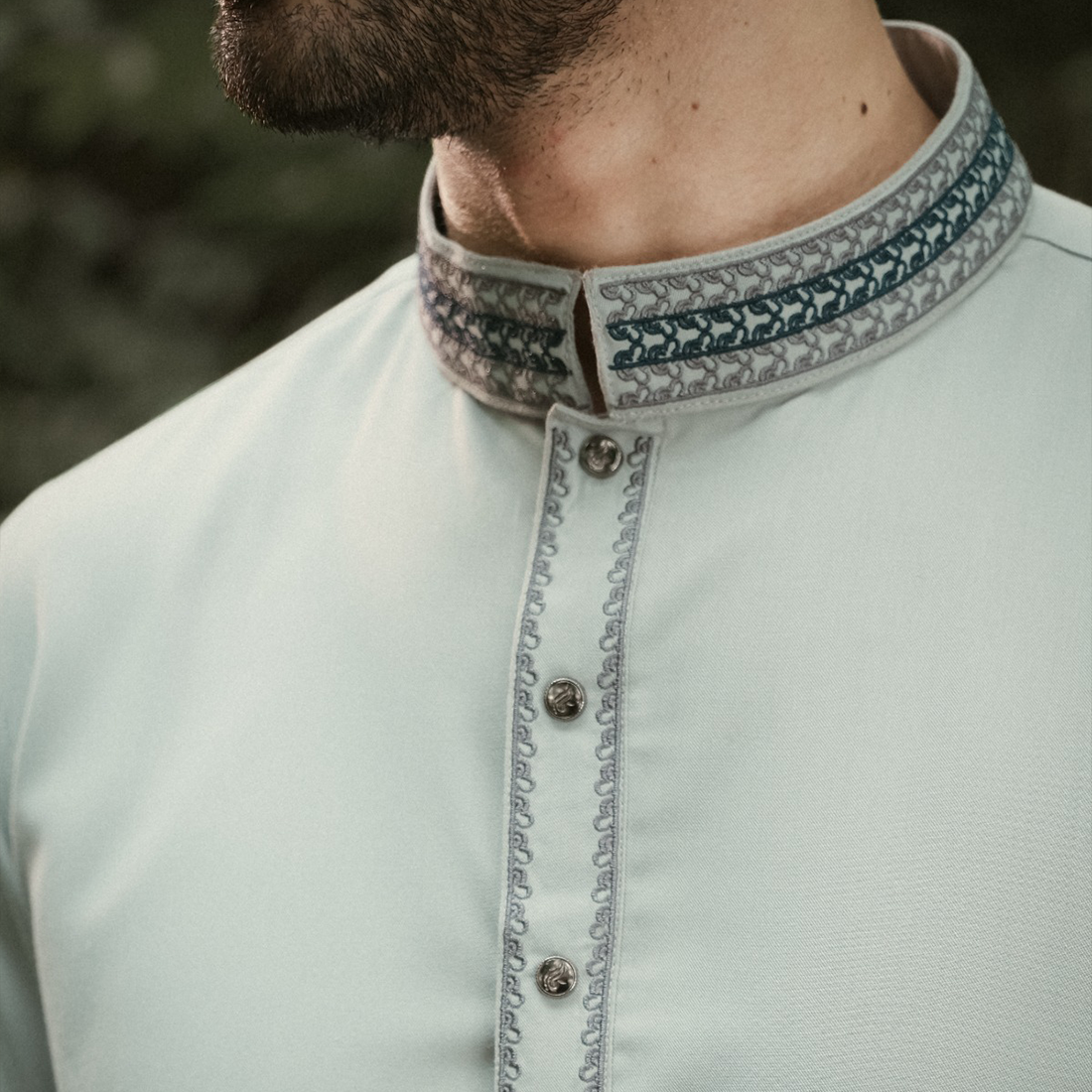 YAMAAN Imperial Panjabi Soft Sage Green