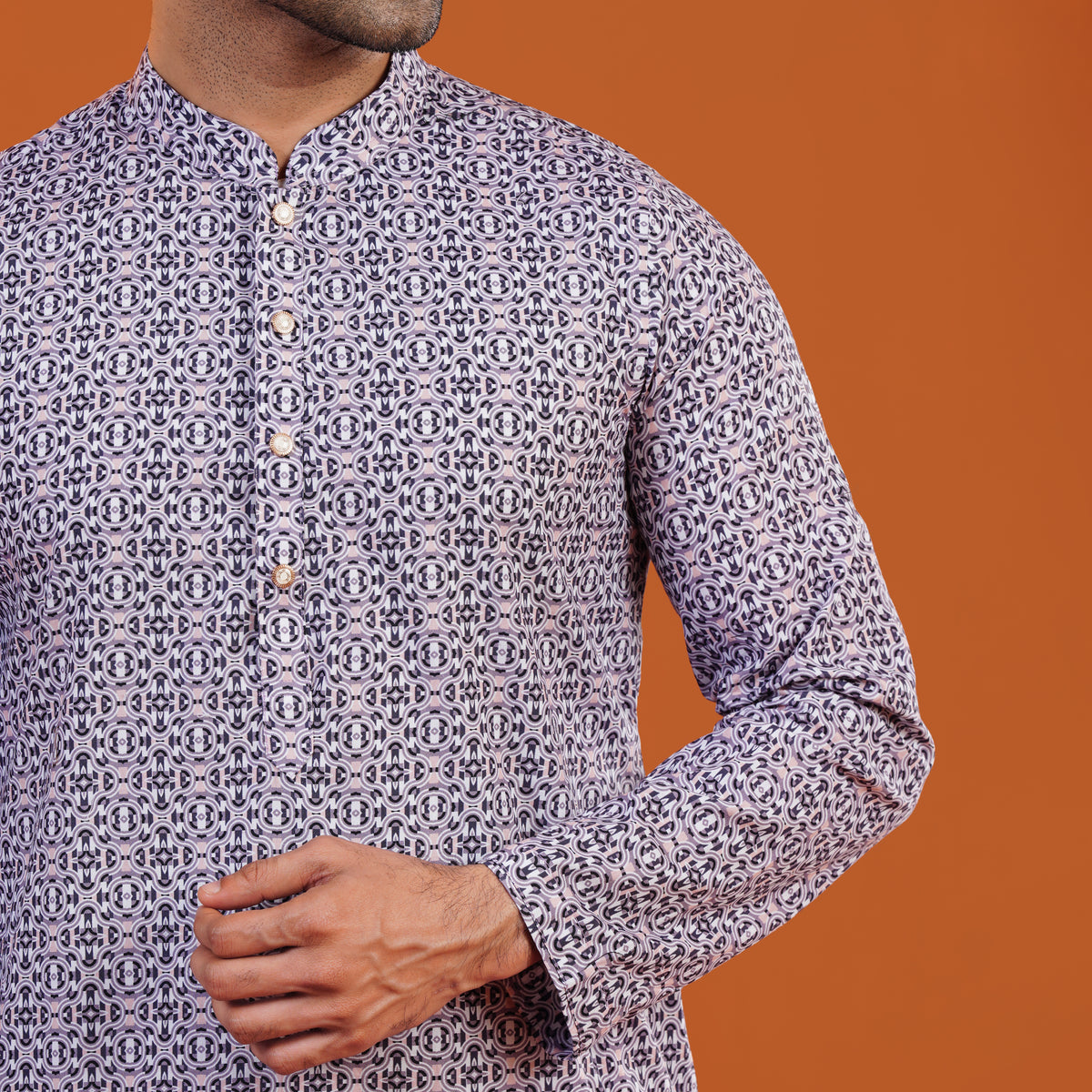 Yamaan Royal Panjabi Purple for Men