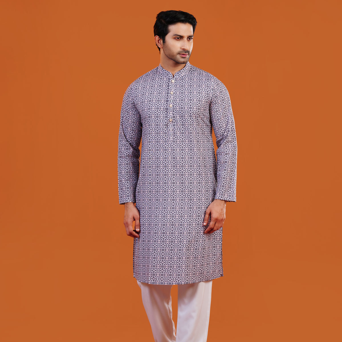 Yamaan Royal Panjabi Purple for Men