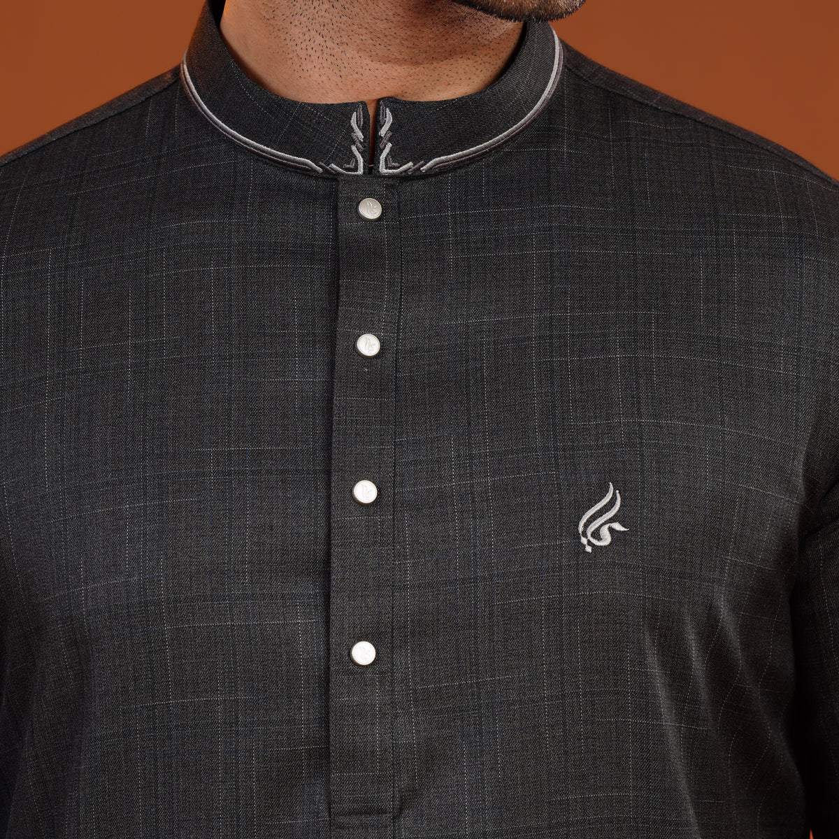 Yamaan Signature Panjabi Black for Men