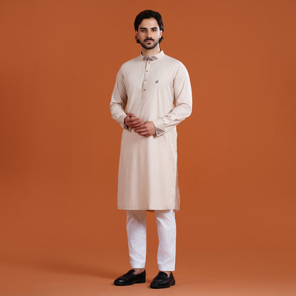 Yamaan Signature Panjabi Cream for Men
