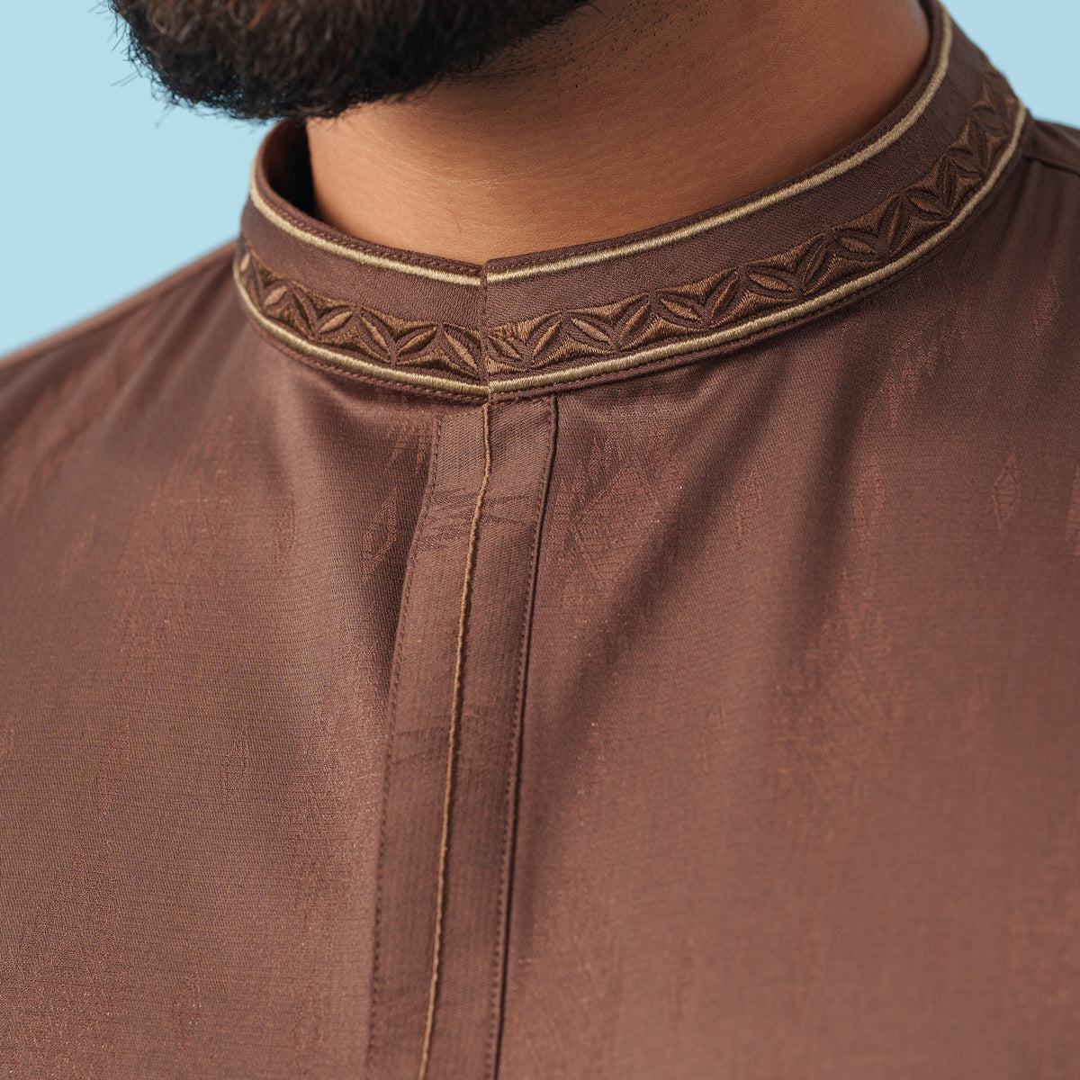 Yamaan Signature Panjabi Dark Brown for Men