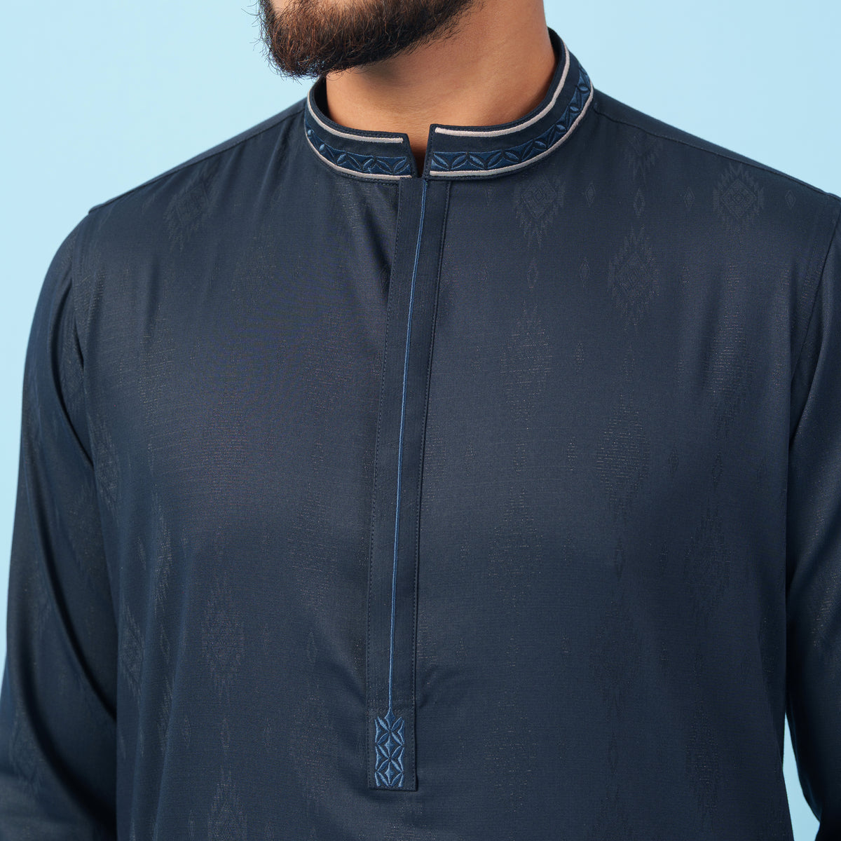 Yamaan Signature Panjabi Dark Navy for Men